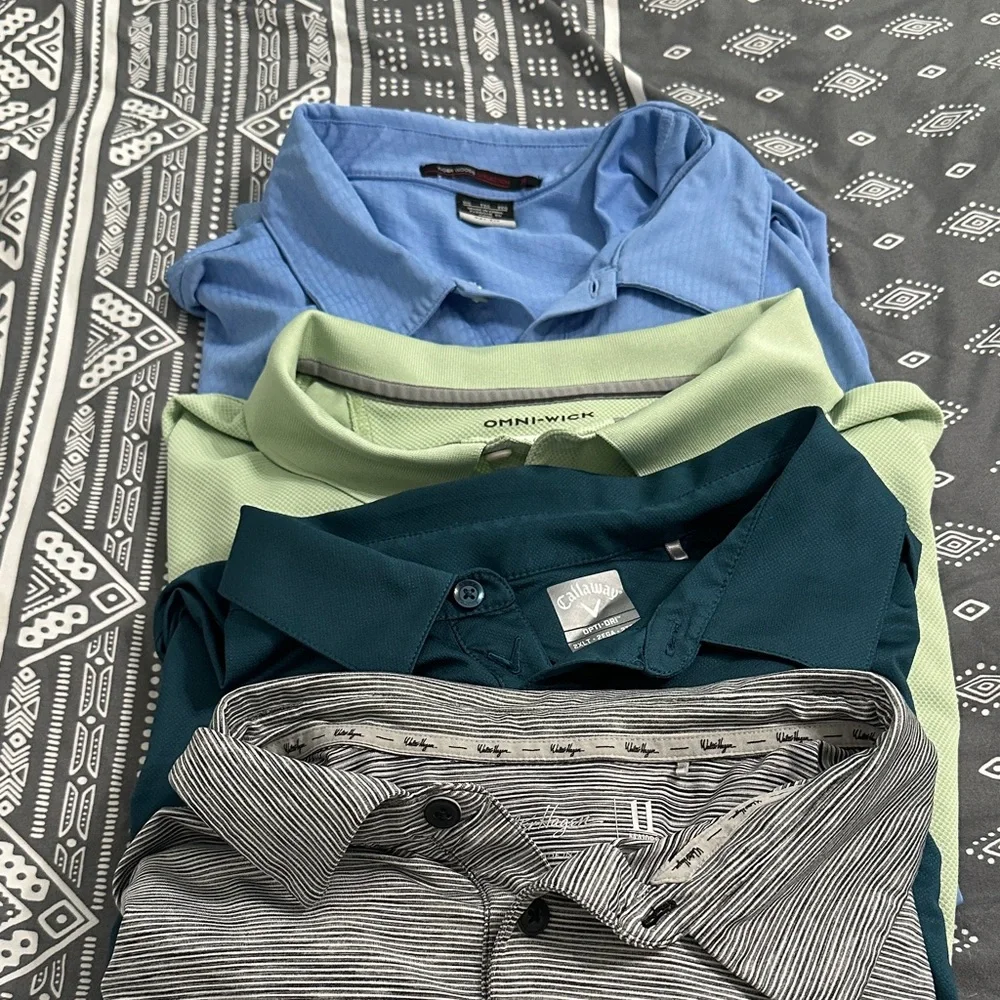 Callaway Men's and more Polo Bundle of 5 - Assorted Colors - Picture 1 of 3